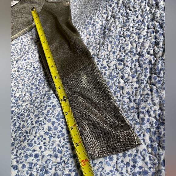 MICHAEL Michael Kors Metallic Gold Shimmer Cold-Shoulder Top, Sz PS NWT - Picture 7 of 14